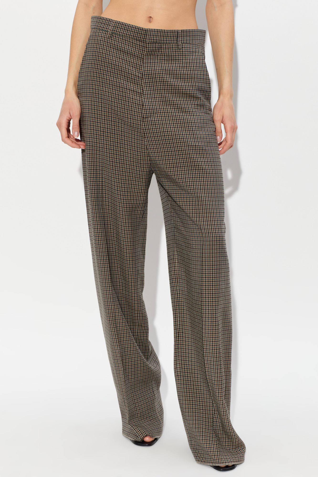 Balenciaga Plaid pattern pants | Women's | Vitkac